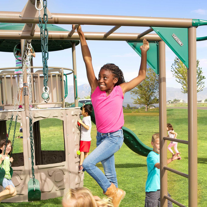 Lifetime Deluxe Adventure Tower Swing Set & Reviews Wayfair